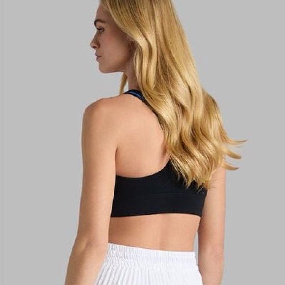 New G/FORE CONTRAST SOFT TECH OPS SCULPT SPORTS BRA Onyx black and blue - Picture 3 of 5